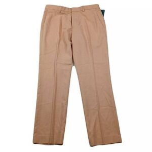 Perry Ellis Portfolio Dress Pants Mens‎ 32x30 Salmon Modern Fit Flex Stretch NEW